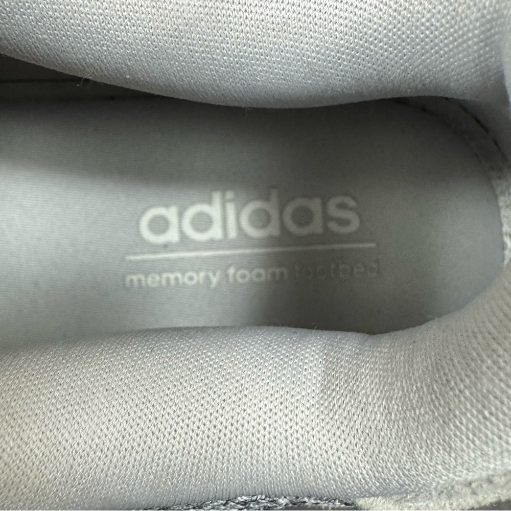 Adidas Cloudfoam Grey Athletic Lightweight Sneakers Women's Size 7 QT Racer EUC - Picture 13 of 16